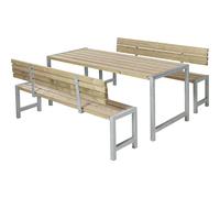 Juego de banco madera de conífera certificada