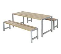 Juego de banco madera de conífera certificada