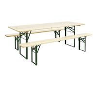 Juego de bancos de cervecería 1 mesa, 2 bancos