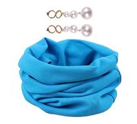 Juego de bandana para mascotas y diadema para perro, diseño de aretes de perlas, tocado elástico, divertido tocado de disfraz, 8,5 cm, bonito accesorio para fotos para mascotas, accesorios divertidos