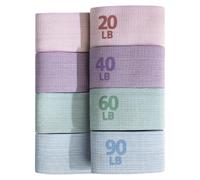Juego de bandas de resistencia elásticas, 26 x 2,25 pulgadas, Strengthening Stretching Straps for Waist, Thighs, Legs, Glutes, Yoga, Gym Workouts, and Physical Fitness