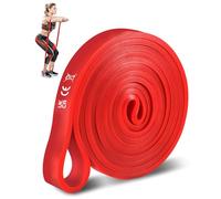 Juego de bandas de resistencia rojas para hombres y mujeres, bandas de ejercicio con varios niveles de resistencia para entrenamiento de fuerza, fitness, pilates, yoga, estiramiento y tonificación