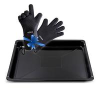 Juego de bandeja para hornear compatible con Beko 219440101 462x371mm + 2 gua...