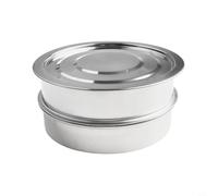 Juego de bandejas de cultivo de brotes de acero inoxidable de 2 niveles con diseño de malla, base de recogida de agua y tapa, adecuadas para cultivar varios brotes en el hogar o entornos profesionales