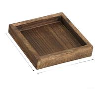 Juego de bandejas de té de 7 piezas con auténtico diseño japonés con madera maciza de paulownia para presentación funcional de mesa (B)
