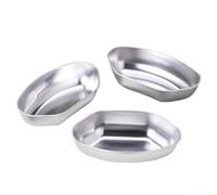 Juego de bandejas de vapor de acero inoxidable estilo abanico incluye 3 bandejas divididas para cocinar al vapor en el hogar para huevos y otros alimentos de una sola vez (3 piezas)