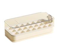 Juego de bandejas para cubitos de hielo con tapa, moldes y bandejas de silicona de 21 piezas, diseño de prensa antigoteo, resistentes al congelador, liberación sin esfuerzo y moldes para hielo