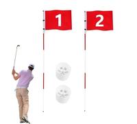 Juego de Banderas de Golf - 5 Secciones Fibra de Vidrio Resistente a la Intemperie | Banderas de Golf para Green de Prácticas | Para club de campo, campo de prácticas, patio trasero, profesionales, pr