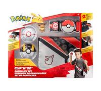 Juego de Banderas Pokémon - Eevee #2 con Premier Ball, Ultra Ball y Eevee cinturón y Bolsa temáticos - W5