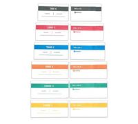 Juego de banderolas para billetes de euro. Contenido: 60 banderolas para billetes, 10 unidades para 5 € / 10 € / 20 € / 50 € / 100 € / 200 €. Bandas para billetes/Fajillas para billetes