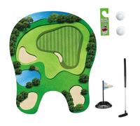 Juego de baño 1 Juego de Golf para baño de práctica para Incluye Pelotas de Putter Putting Green Divertido minigolf para niños Hombres papás Novios