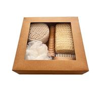 Juego de baño, con fácil agarre, 5 piezas, esponja exfoliante corporal, exfoliante corporal, diseño multifunción, para hombres, mujeres, madre, papá, familia, abuelo, novia, hogar, baño