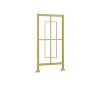 Juego de barandilla de escalera de metal de hierro para interiores y exteriores, acabado dorado, decoración de ático, balcón, terraza, 5 diseños elegantes para seguridad y elegancia