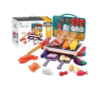 Juego de barbacoa para niños - Juego sensorial con luz y sonido realistas, juguete de cocina de imitación para desarrollar la imaginación y la coordinación | Cumpleaños, Navidad, vacaciones, ocasiones