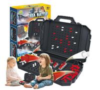 Juego de barcos de guerra para niños, Juego de mesa de barcos | Juegos de mesa familiar educativos de estrategia de batalla | Juegos de mesa estratégicos Juegos de mesa clásicos portátiles