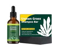 Juego De Barra De Champú Natural Y Aceite Esencial, Oscurecimiento Del Cabello, Inversión De Canas Y Estimulador De Crecimiento Con Polygonum Multiflorum(1SET)