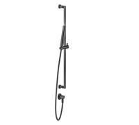 Juego de barra de ducha Gessi Inciso 800 mm, con codo de conexión a la pared 1/2, ducha anticalcárea y manguera 1500 mm El soporte de la ducha no se puede girar lateralmente, 58142187, Color: Bronce a
