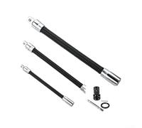 Juego de barra de extensión de enchufe flexible, kit de varilla de extensión de 3 piezas, herramienta de bola de retención con resorte para reparación automotriz y mecánica de bricolaje (B)