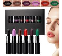 Juego De Barra De Labios Halloween | Kit De Brillo Labial Mate Para Disfraces - Suministros De Maquillaje Halloween Para Festivales Viajes Diarios Con Labiales Ligeros