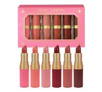 Juego De Barra Labios - high-performance Tamaño Viaje 6 Colores, sturdy, Bálsamo Labial Tintado Hidratante, Impermeable Con Brillo Para Jóvenes | Multipurpose Outdoor Indoor Utility