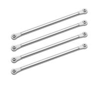 Juego de barras de acoplamiento superior de aleación de aluminio para LOSI 1/8 LMT 4WD Solid AXLE Monster Truck RC Car (plata)