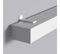 Juego de barras de cortina 3 en 1 con cenefa decorativa para dormitorio y sala de estar, perfecto para bloquear la luz y mejorar la decoración del hogar