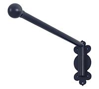Juego de Barras de Cortina Ajustables con Brazo Giratorio para una fácil instalación en Ventanas de Puertas de Entrada.