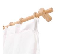 Juego de barras de cortina de madera maciza de alta resistencia de 100300 cm, barra romana resistente a la rotura para montaje lateral de 260 cm, accesorio de ventana de soporte de carga fuerte.