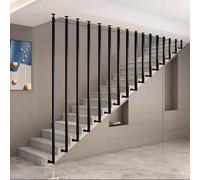 Juego de barras de cortina de metal ajustables para tabiques de pared de 30 a 160 cm, ideal para cortinas de techo, terrazas y terrazas, construcción de hierro resistente para mayor seguridad y apoyo