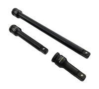 Juego de barras de extensión de impacto de 1/2" Dr 3 piezas Kit 75, 125 y 250mm barras de largo