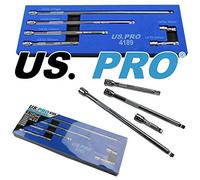 Juego de barras de extensión oscilantes de 1/4 pulgadas, 6 piezas en bandeja de espuma US Pro