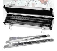 Juego de Barras de prismas oftálmicos, Kit de prismas horizontales y Verticales con Estuche de Aluminio; dioptrías de Vidrio óptico de Alta precisión para educación científica e investigación