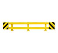 Juego de barras de protección para estanterías Black Bull, para estantería doble, extraíble 2300 - 2700 mm