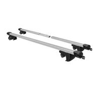 Juego de barras de techo ajustables de 2 piezas para usar con rieles laterales elevados existentes, solo compatible con modelos automotrices para el número de pieza 8K1927225B