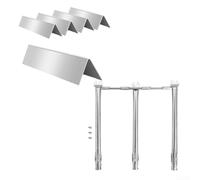 Juego de barras y quemadores de parrilla de repuesto, para parrillas de gas Weber para Spirit II Serie 300 E-310 E-315 E-330 S-310 S-320 S-330, piezas de reparación de barbacoa al aire libre (A)