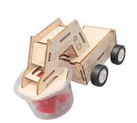 Juego de barredor de limpieza de madera con montaje práctico, divertido juguete educativo de ciencia para niños que exploran los principios de la física, juguete educativo de ciencia