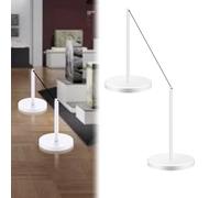 Juego de barreras de seguridad de acero inoxidable para galerías de arte, postes de control de multitudes de 45 cm con cordón elástico y base lastrada, barreras cortas para museos(White)