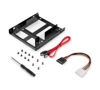 Juego de bastidor de montaje SSD Sonero - 2x SSD de 2,5" a 3,5" incl. accesorios