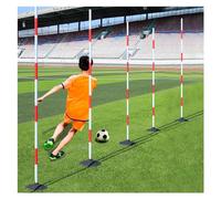 Juego de bastones de agilidad de fútbol, palos de slalom flexibles para entrenamiento de fútbol y deportes al aire libre, paquete de 5, diseño desmontable para un mejor rendimiento