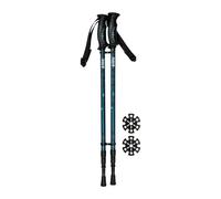 Juego de bastones de senderismo ajustables de 63 a 135 cm, color azul