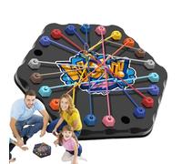 Juego De Batalla De Desbloqueo De Cadena, Desbloqueo De Cuerda, Juego De Mesa De Estrategia De Cuerda, Seguridad Y Diseño Amigable Para Los Niños, Juego De Innovadoras, 20x18 Cm Para Niñas De Viajes E