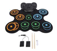 Juego de Batera Electrnica, Almohadillas de Prctica de Batera Enrollables Porttiles, Kit de Almohadillas de Elctrica para Regalos