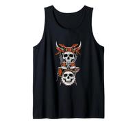 Juego de batería de Calavera Rock Music Drummer Heavy Metal Vintage Graphi Camiseta sin Mangas