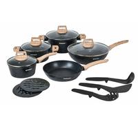 Juego de batería de cocina Herzberg: 15 piezas / Azul / HGMETBL15