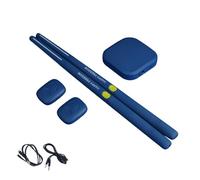 Juego de batería eléctrica portátil virtual con baquetas, instrumentos musicales para principiantes, niños y adultos, juego eléctrico portátil