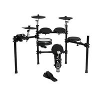 Juego De Batería Electrónica De Percusión Con Cabezal De Malla Y Cabezal De Tambor De Goma Con Estante De Tambor De Hierro Duradero Súper Sólido Kit de Batería Electrónica