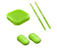 Juego de batería electrónica virtual, batería electrónica con detección de movimiento 3D, kit de baquetas virtuales portátiles con pedal, convertidor de audio, batería eléctrica de mesa para