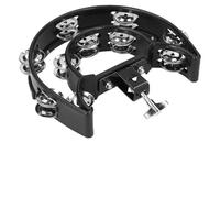 Juego de Batería Hi Hat, Hi Hat Pandereta, Campana de Mano Multifuncional Jingles de Metal Sonajero de Percusión de Mano Campanas Sueltas de Doble para Fiesta KTV