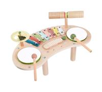 Juego de batería para niños, 7 en 1 instrumento musical de madera | Juguete instrumento musical de percusión - para guardería, escuela materna, educación doméstica, juegos de fiesta de cumpleaños