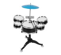 AWHAO Juego de batería para niños, Juguete Musical, Instrumentos Musicales Ligeros, batería de Jazz para jardín de Infantes, Preescolar, día del niño, Negro